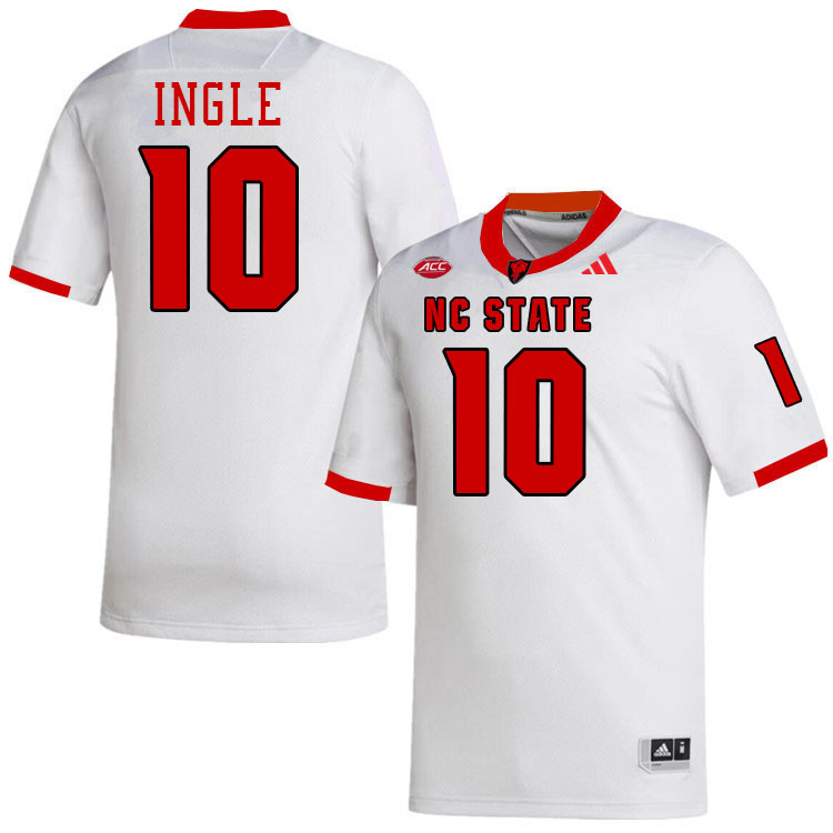NC State Wolfpack #10 Tanner Ingle College Football Jerseys,Uniforms-White